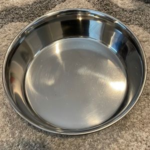 Stainless steel dog bowl